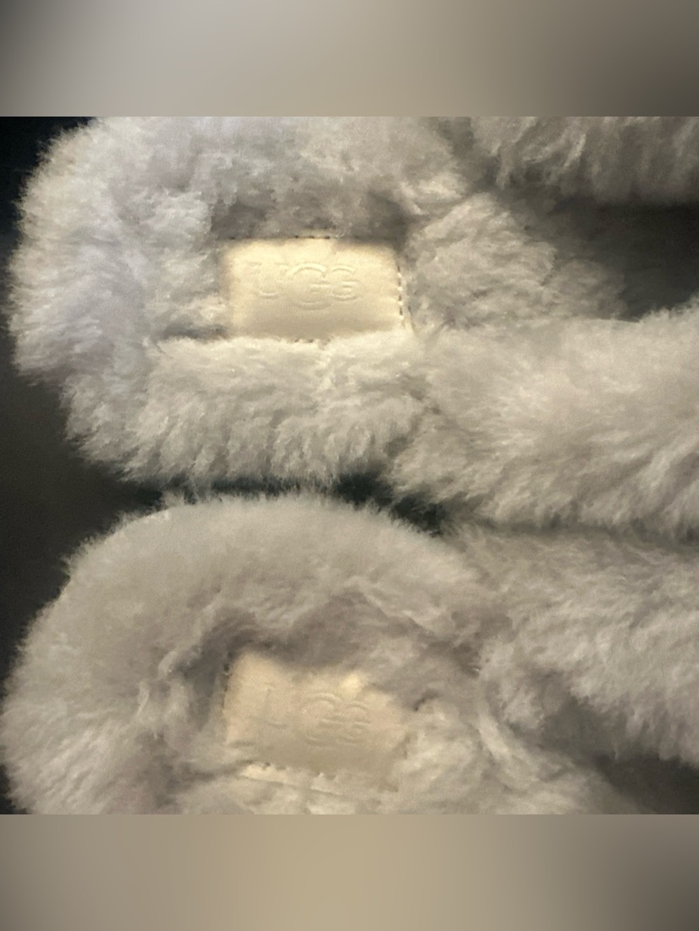 UGG Women’s Cozy Gray Plush Shearling Slippers Sz 10 - Picture 10 of 14
